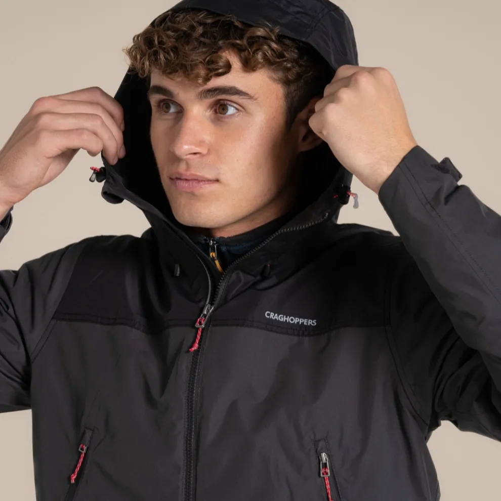 Men's Vanth Waterproof Jacket | Black Pepper / Black