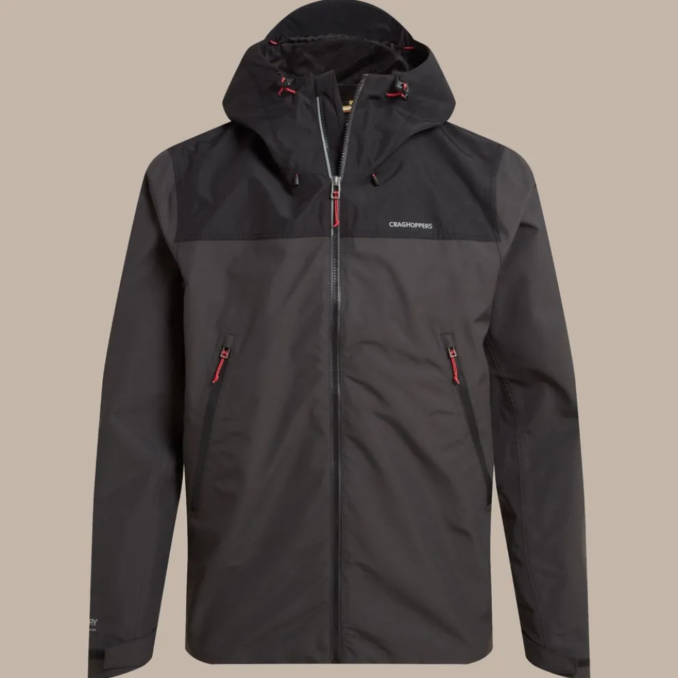 Men's Vanth Waterproof Jacket | Black Pepper / Black