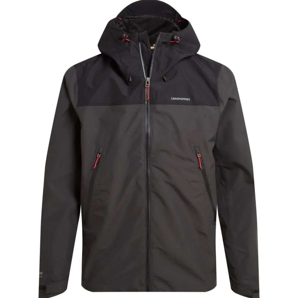 Men's Vanth Waterproof Jacket | Black Pepper / Black