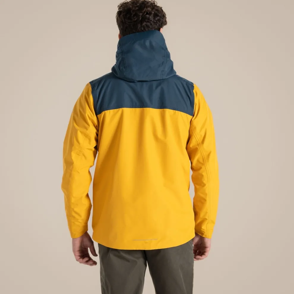 Men's Vanth Waterproof Jacket | Warbler Yellow / Blue Stone