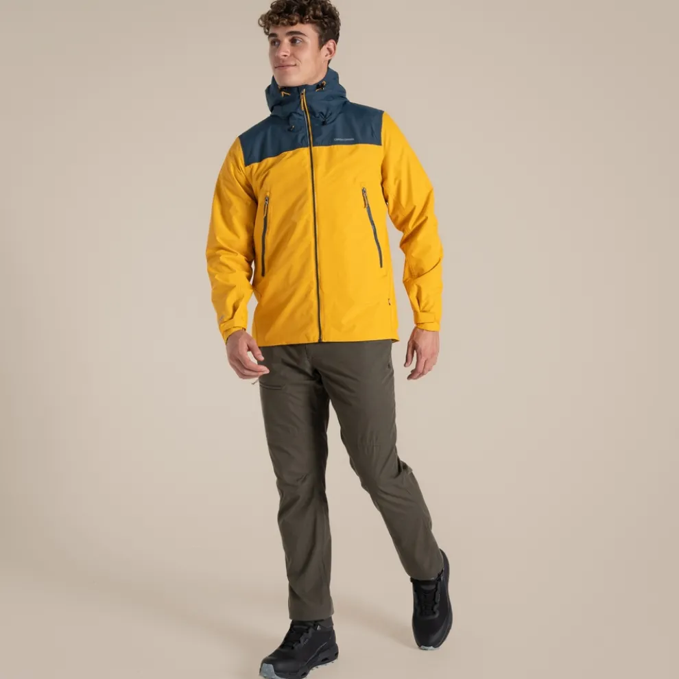 Men's Vanth Waterproof Jacket | Warbler Yellow / Blue Stone
