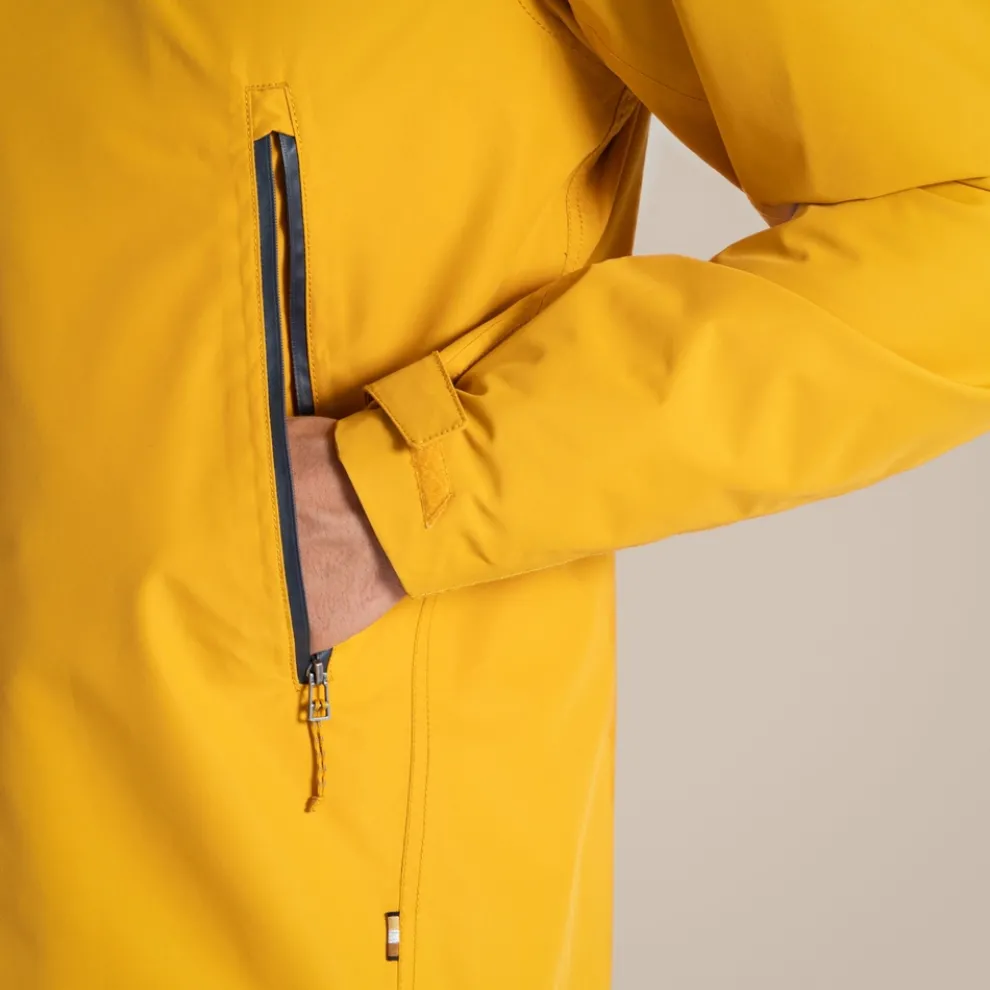 Men's Vanth Waterproof Jacket | Warbler Yellow / Blue Stone