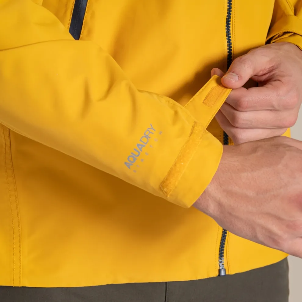 Men's Vanth Waterproof Jacket | Warbler Yellow / Blue Stone