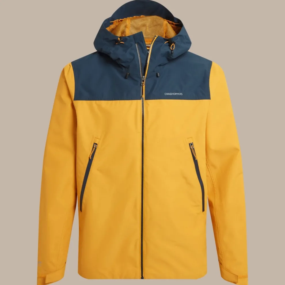 Men's Vanth Waterproof Jacket | Warbler Yellow / Blue Stone