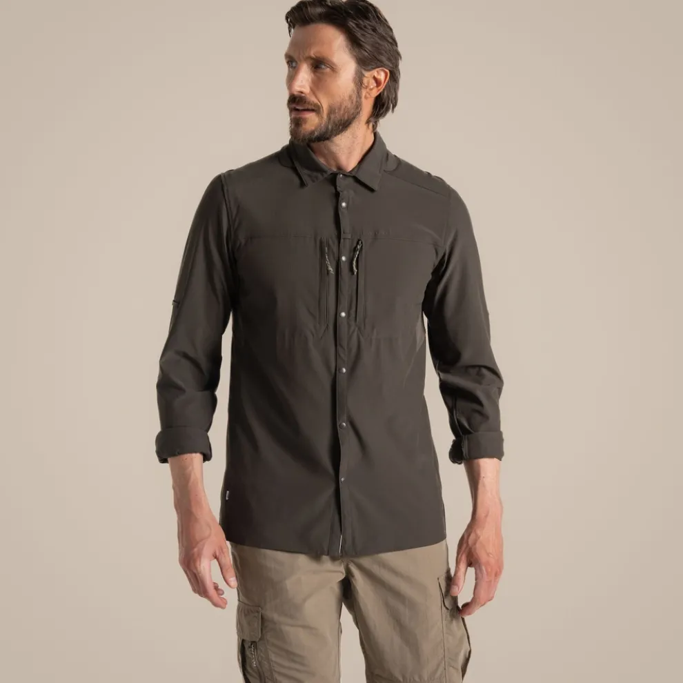 NosiLife Pro Long Sleeved Shirt V | Woodland Green