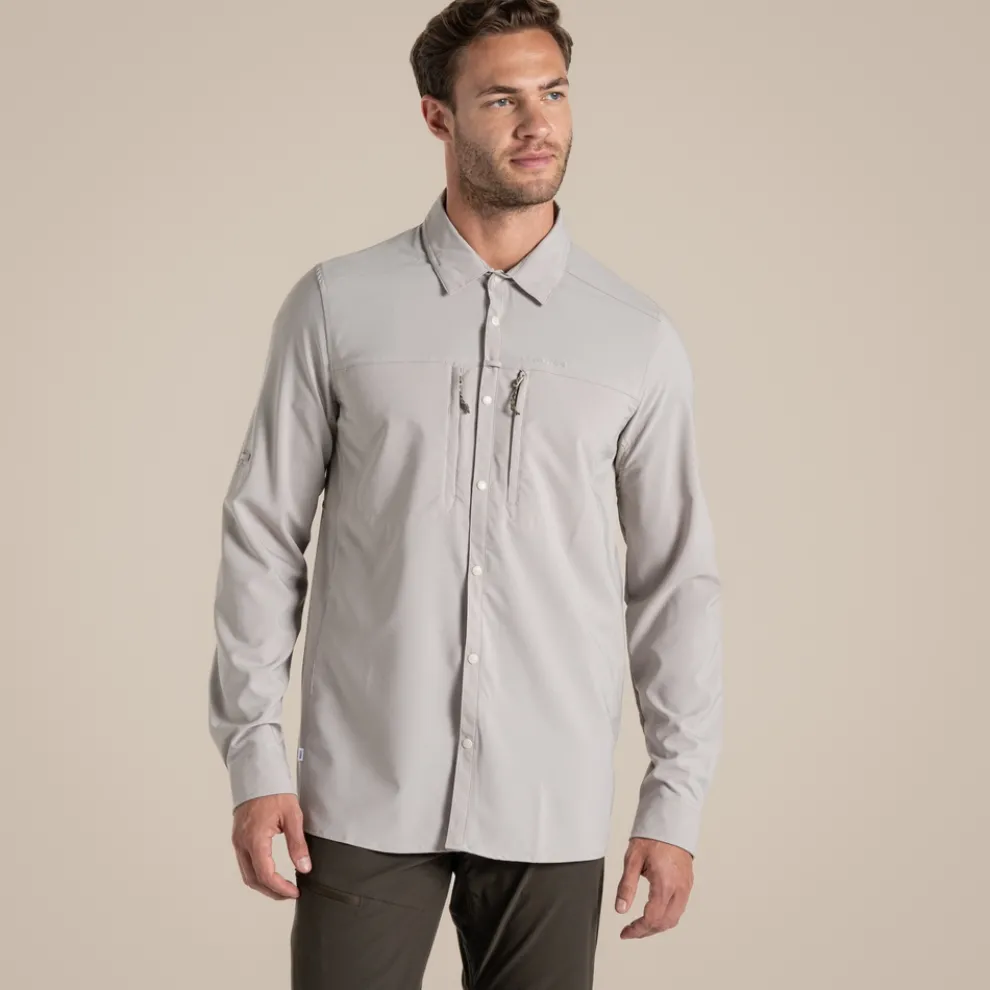 NosiLife Pro Long Sleeved Shirt V | Parchment