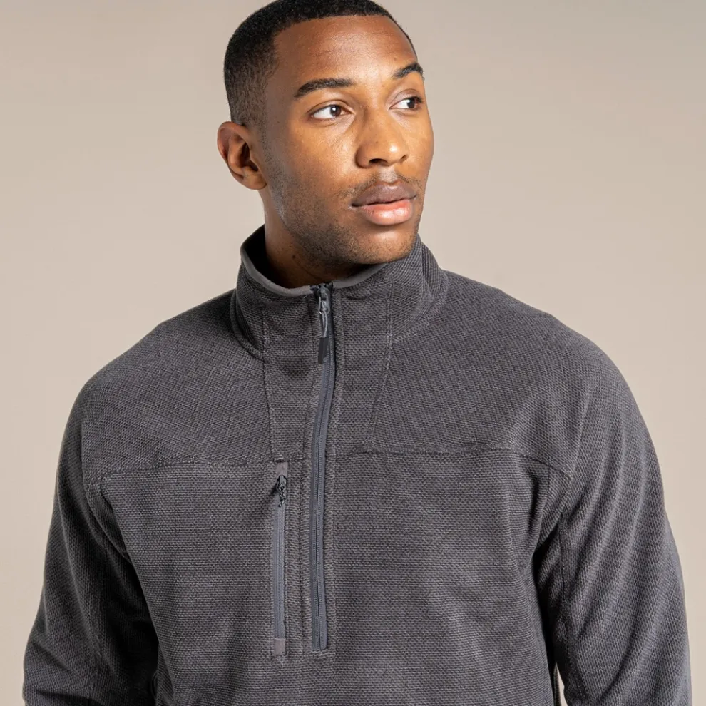Unisex Expert Active Half Zip Fleece | Carbon Grey Marl