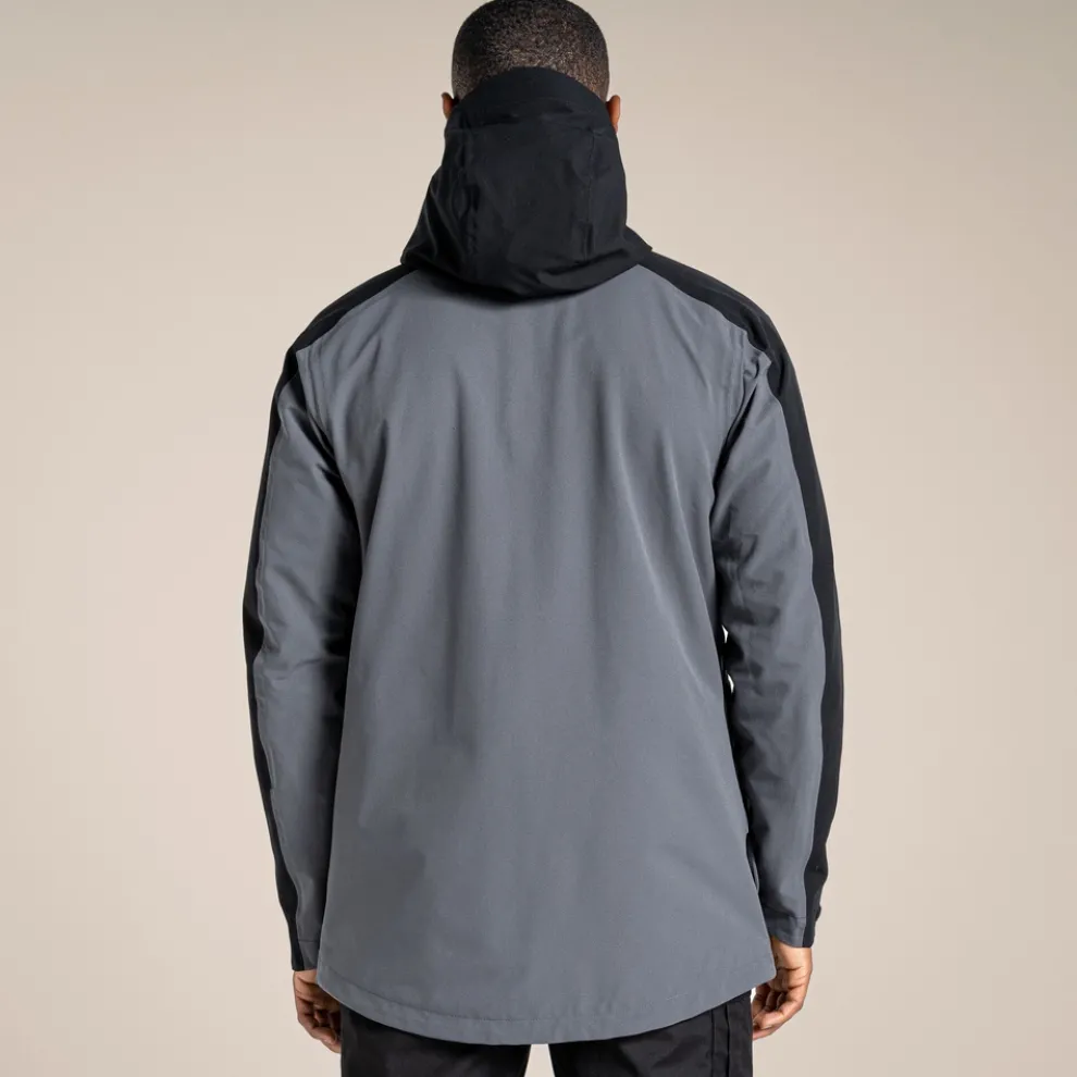 Unisex Expert Kiwi Pro Stretch Long Jacket | Carbon Grey / Black