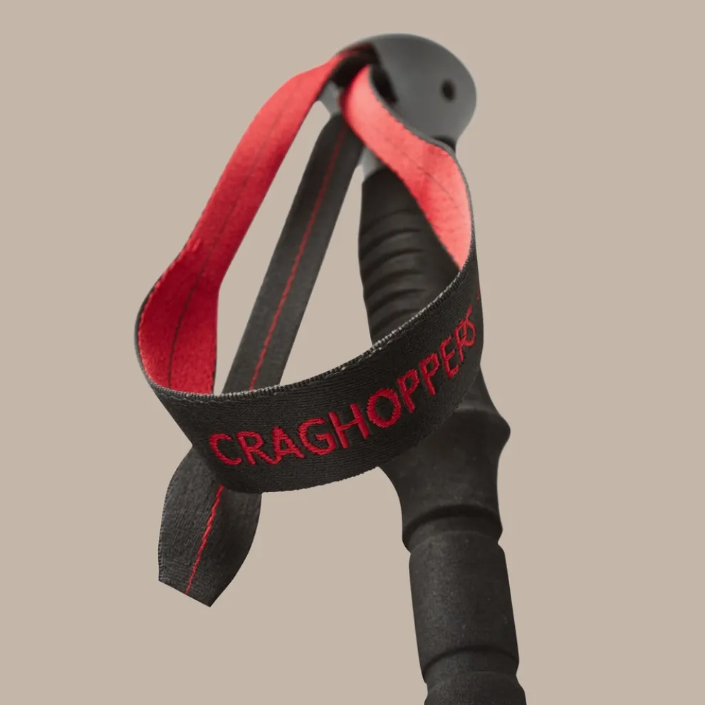 Venture Antishock Walking Poles | Anodised Red / Anodised Grey