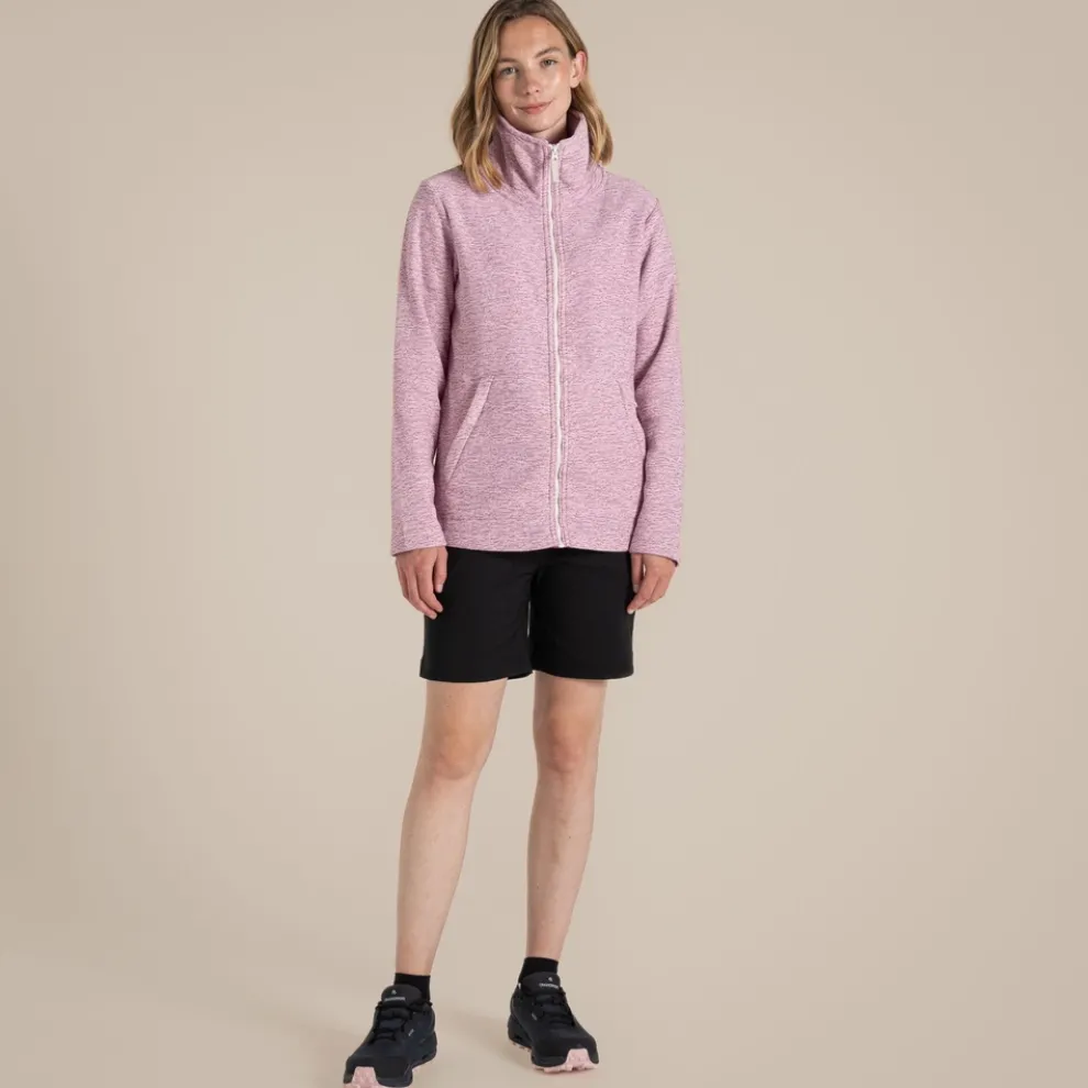 Women's Aio Full Zip Fleece | Dusky Hibiscus