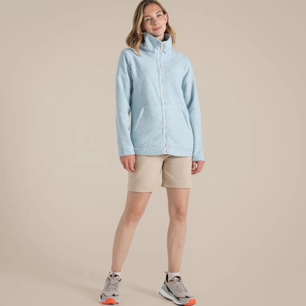 Women's Aio Full Zip Fleece | Sky Blue