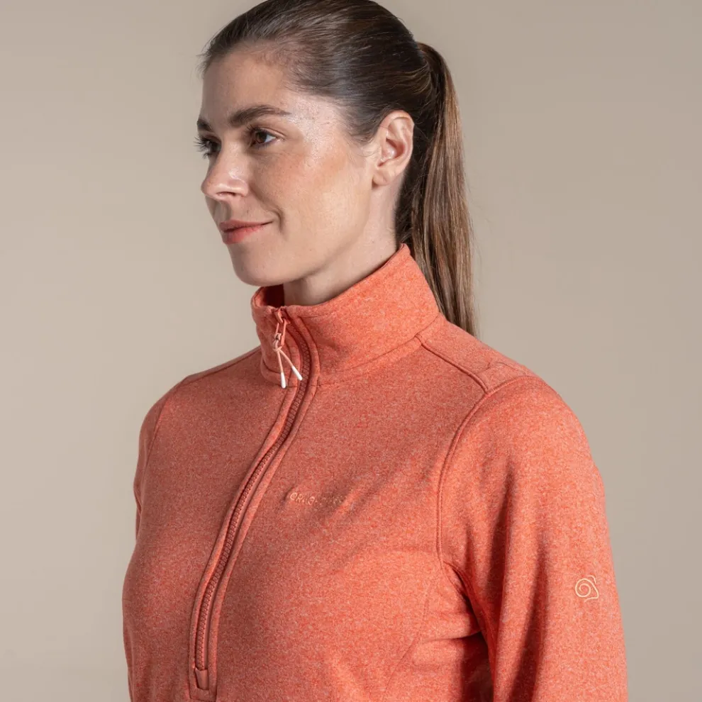 Women's Alcudia Half Zip Fleece | Red Sandstone