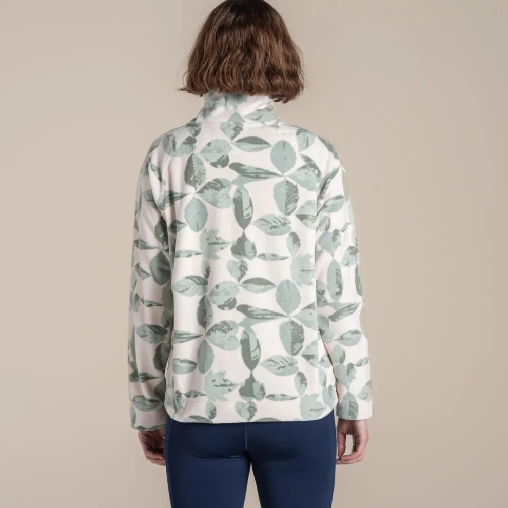 Women's Annjela Half Zip Fleece | Iced Matcha Print