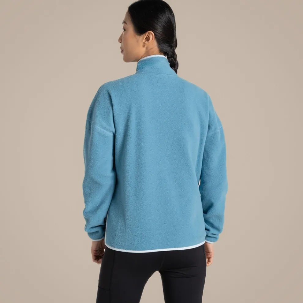Women's CO2 Renu Half Zip Fleece | Light Denim