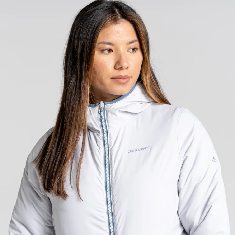 Women's Compresslite VI Hooded Jacket | Teak Blue / Silver Cloud