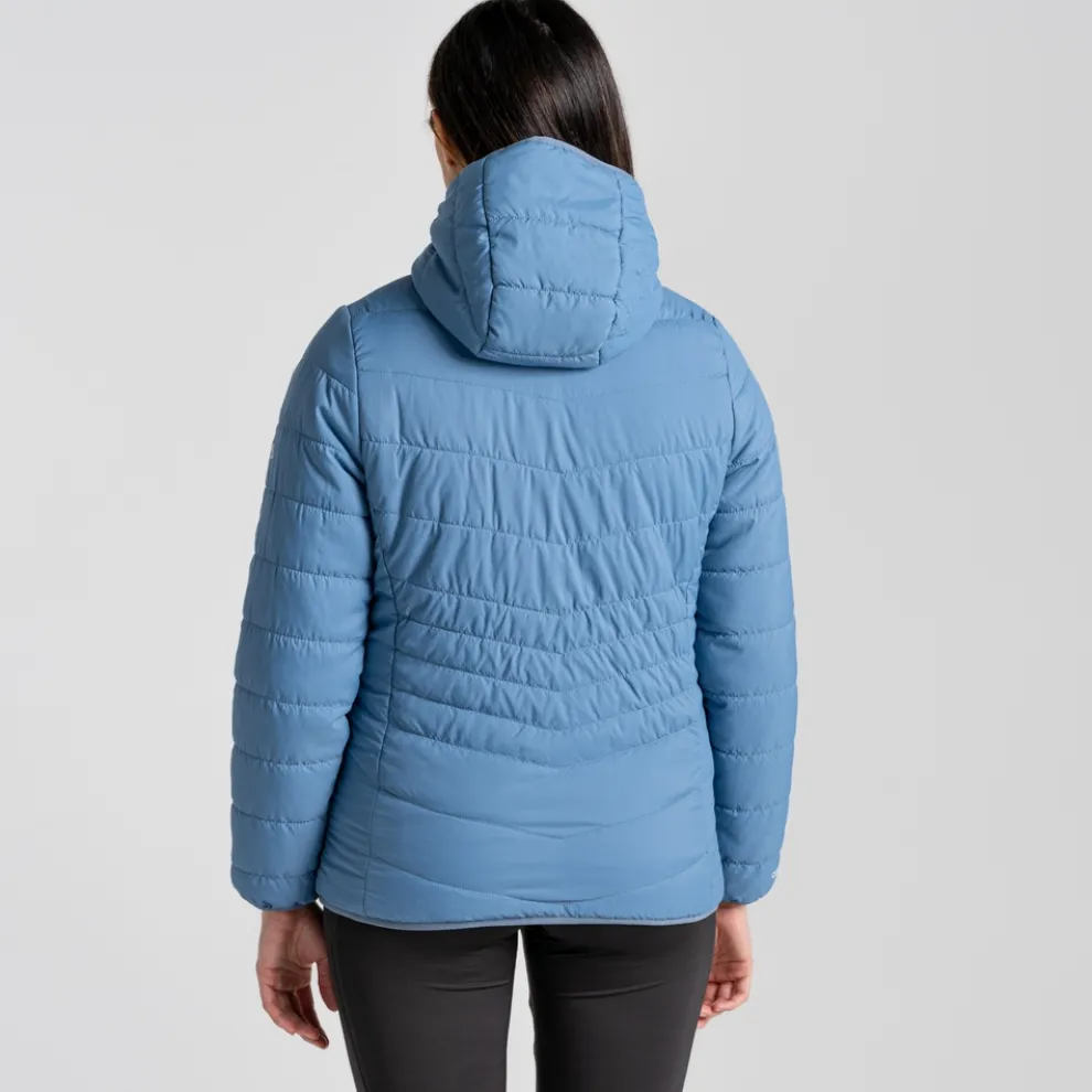 Women's Compresslite VI Hooded Jacket | Teak Blue / Silver Cloud