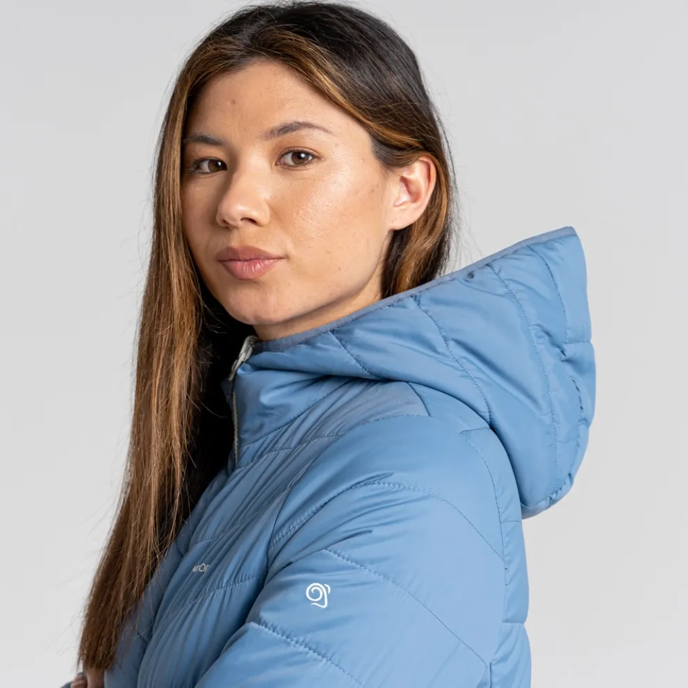 Women's Compresslite VI Hooded Jacket | Teak Blue / Silver Cloud