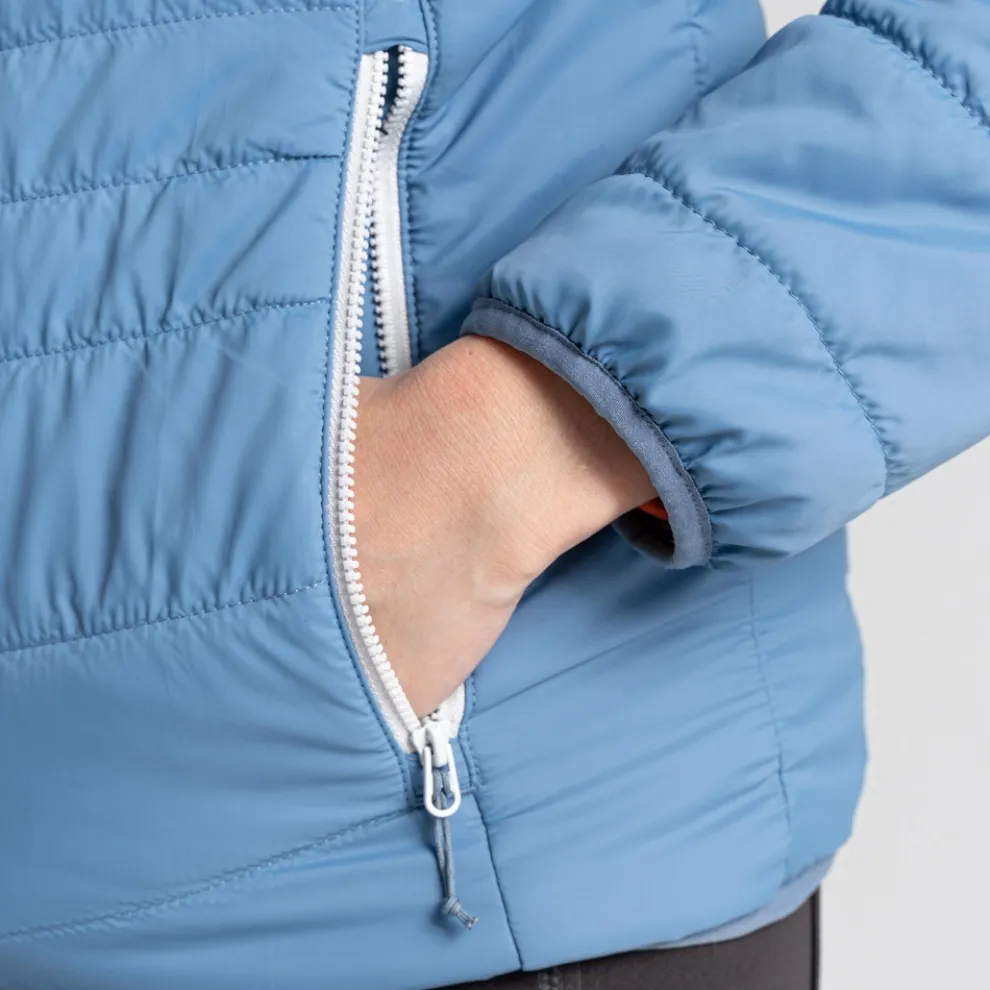 Women's Compresslite VI Hooded Jacket | Teak Blue / Silver Cloud