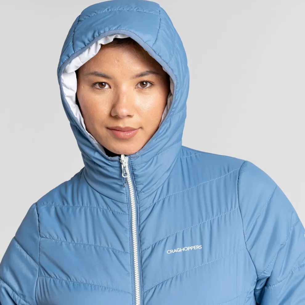 Women's Compresslite VI Hooded Jacket | Teak Blue / Silver Cloud