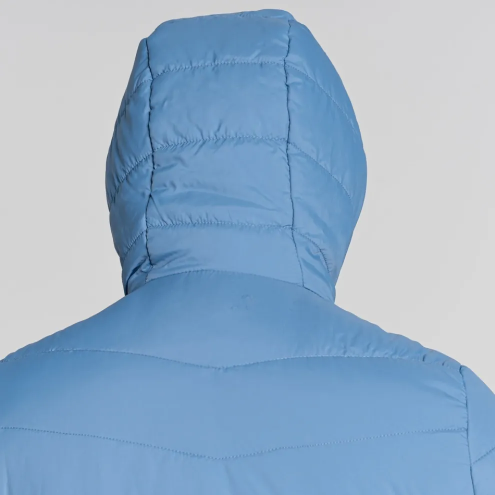 Women's Compresslite VI Hooded Jacket | Teak Blue / Silver Cloud