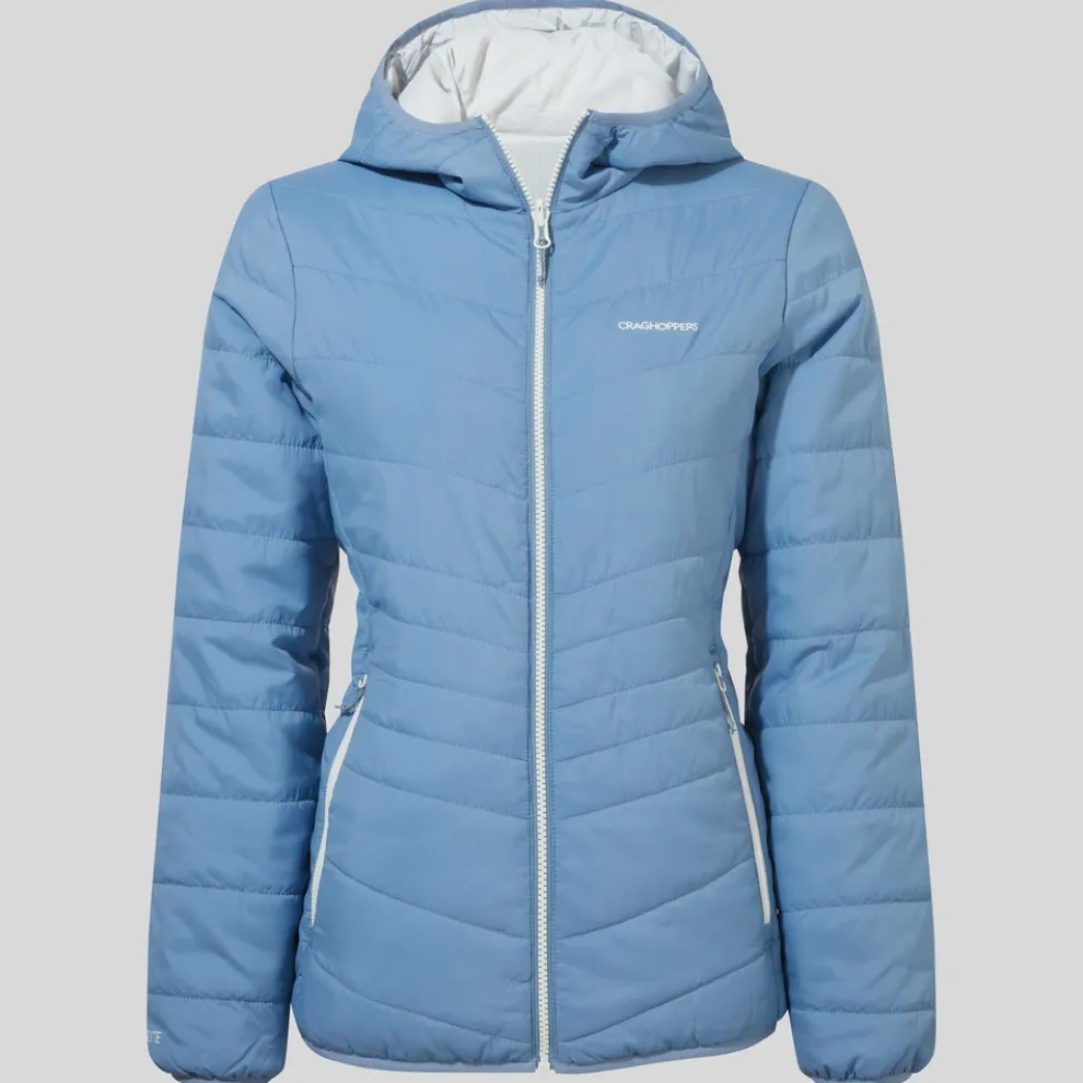 Women's Compresslite VI Hooded Jacket | Teak Blue / Silver Cloud