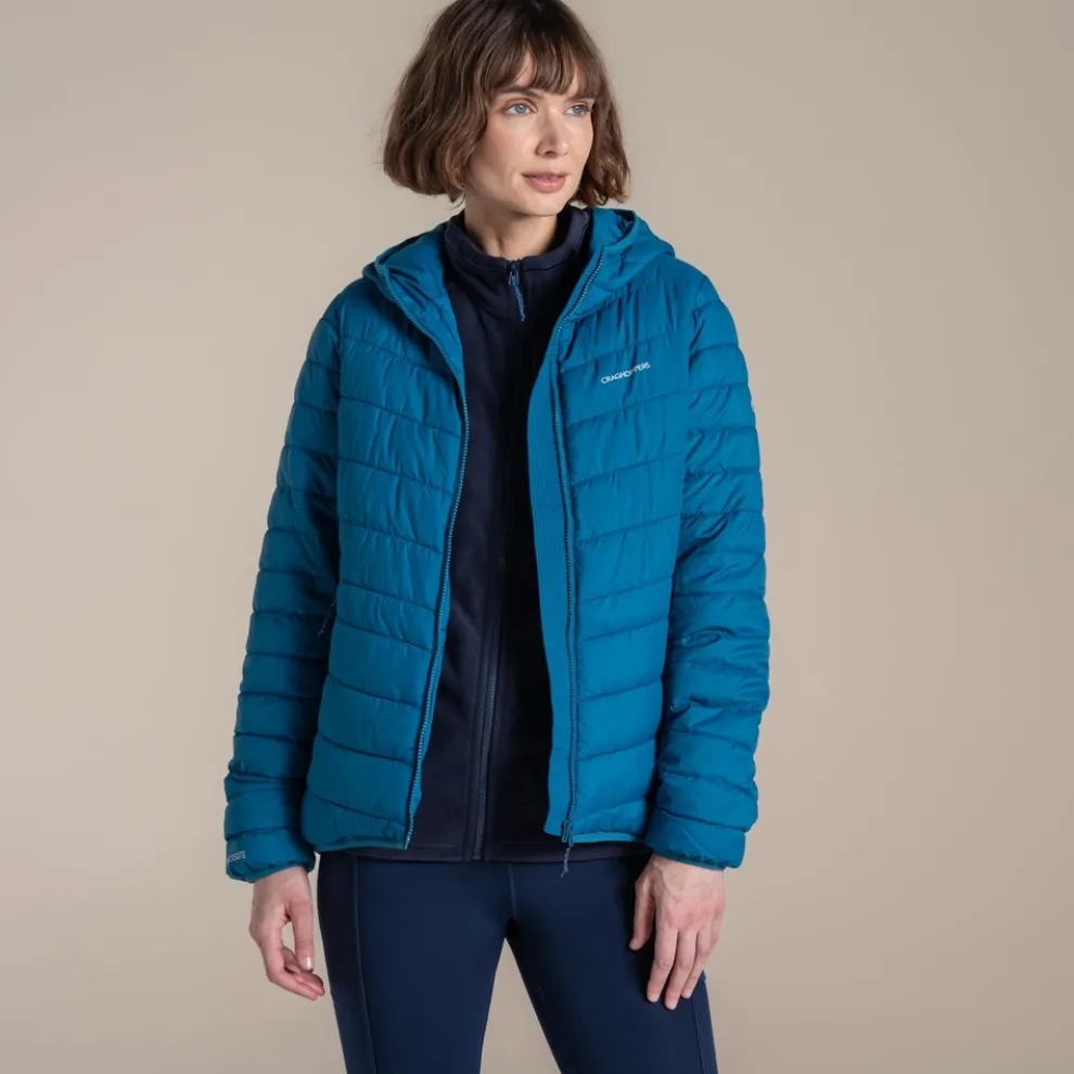 Women's Compresslite IX Hooded Insulating Jacket | Porcelain Blue