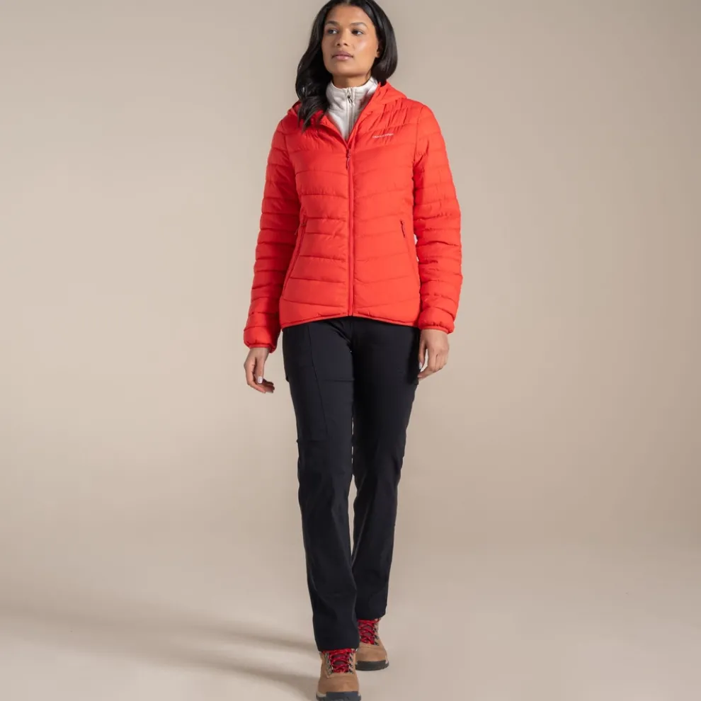 Women's Compresslite IX Hooded Insulating Jacket | Dawn Red