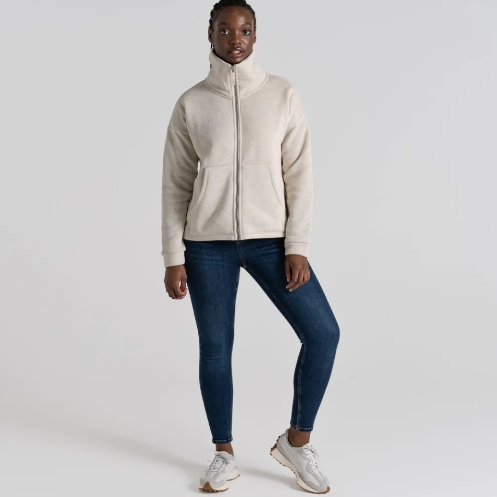 Women's Freya Full Zip Fleece | Stone