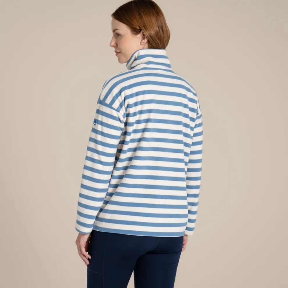 Women's Jordi Overhead Fleece | Seaside Blue Stripe