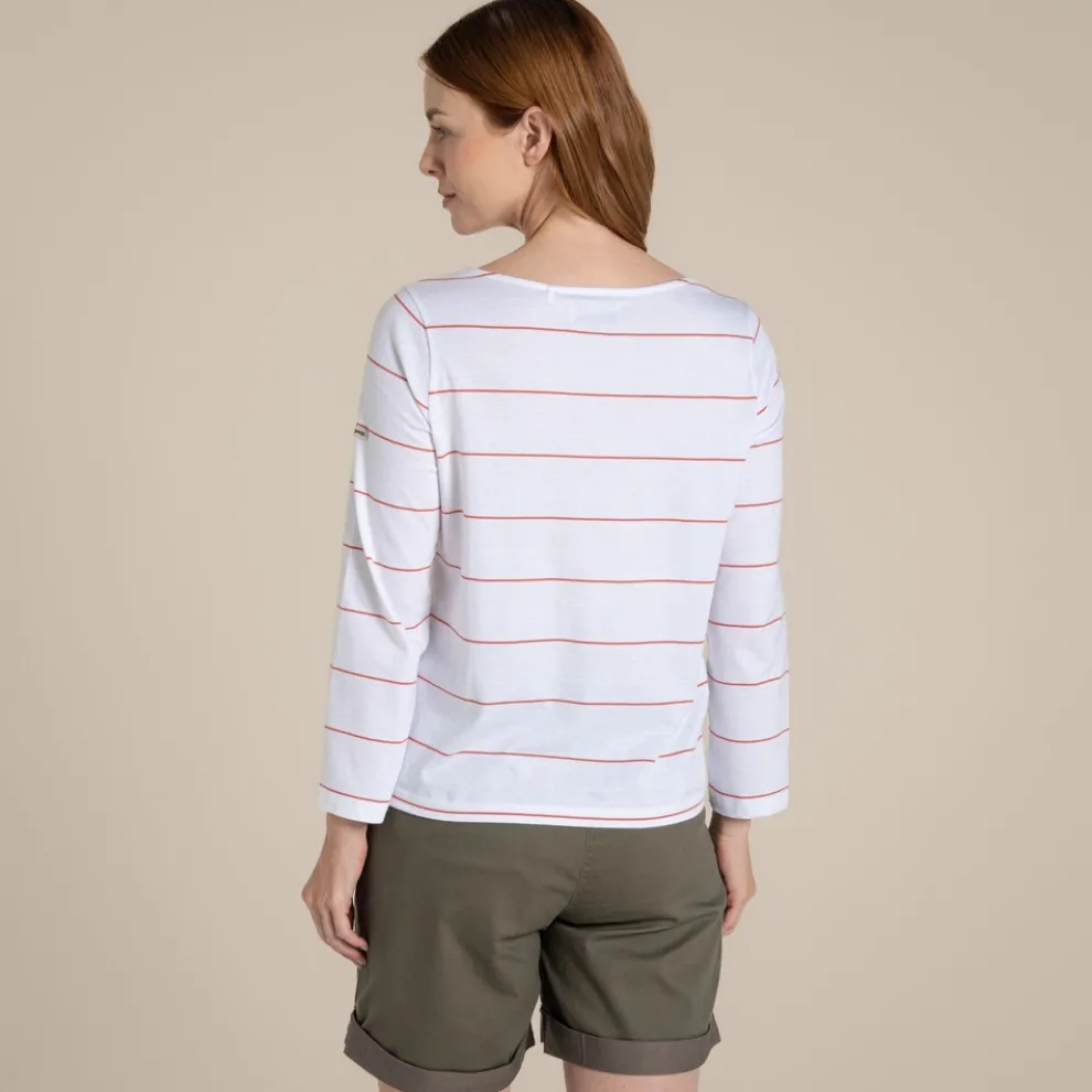 Women's Katitia Long Sleeved Top | Red Sandstone Stripe