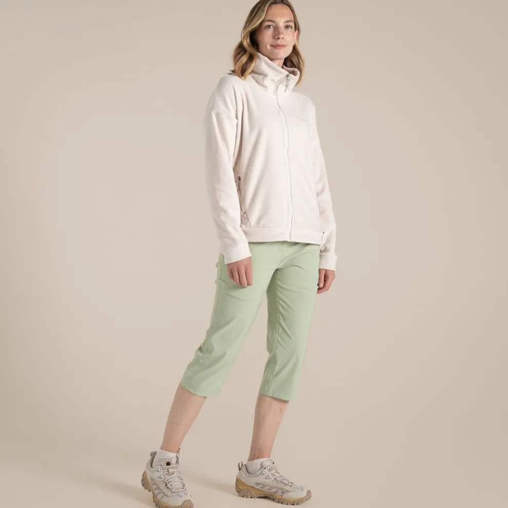 Women's Kiwi Pro II Crop Trousers | Bud Green