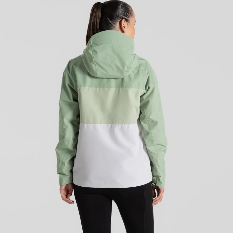 Women's Kora Waterproof Jacket | Deep Bud Green / Bud Green / Lunar Grey