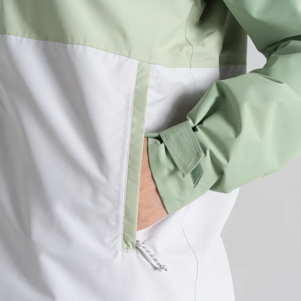 Women's Kora Waterproof Jacket | Deep Bud Green / Bud Green / Lunar Grey