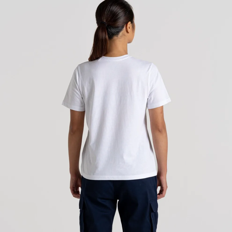 Women's Malibo Short Sleeved T-Shirt | Optic White Bloom