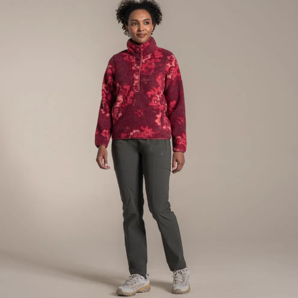 Women's National Trust Rosemary II Overhead Fleece | Amarylis Print