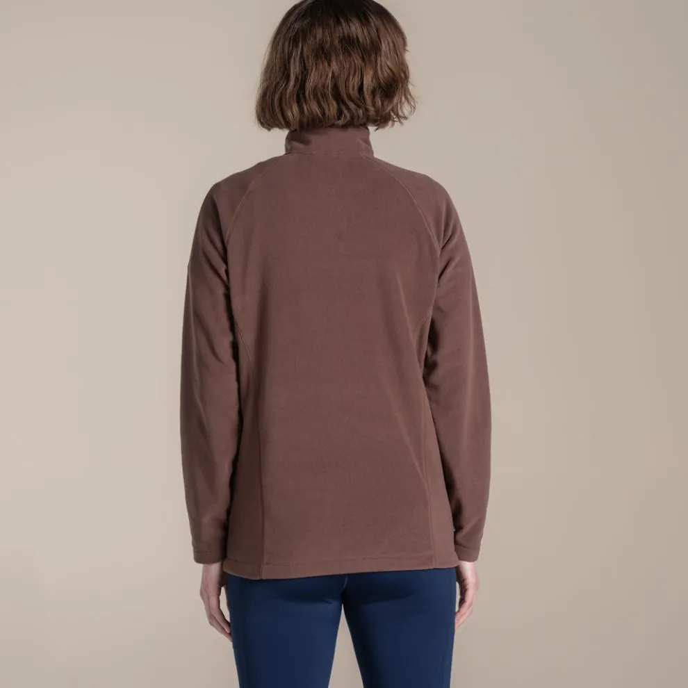 Women's National Trust Miska Half Zip Fleece | Dark Truffle