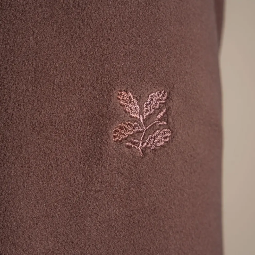 Women's National Trust Miska Half Zip Fleece | Dark Truffle