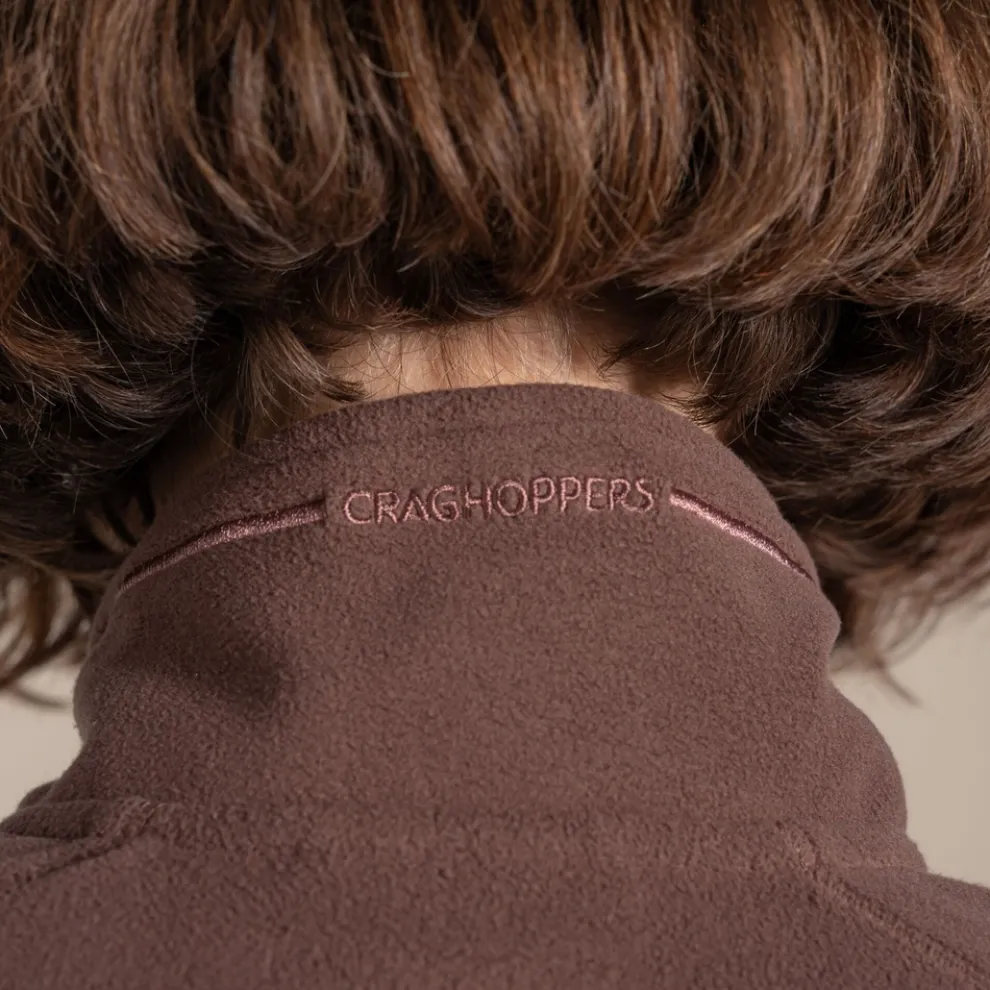 Women's National Trust Miska Half Zip Fleece | Dark Truffle