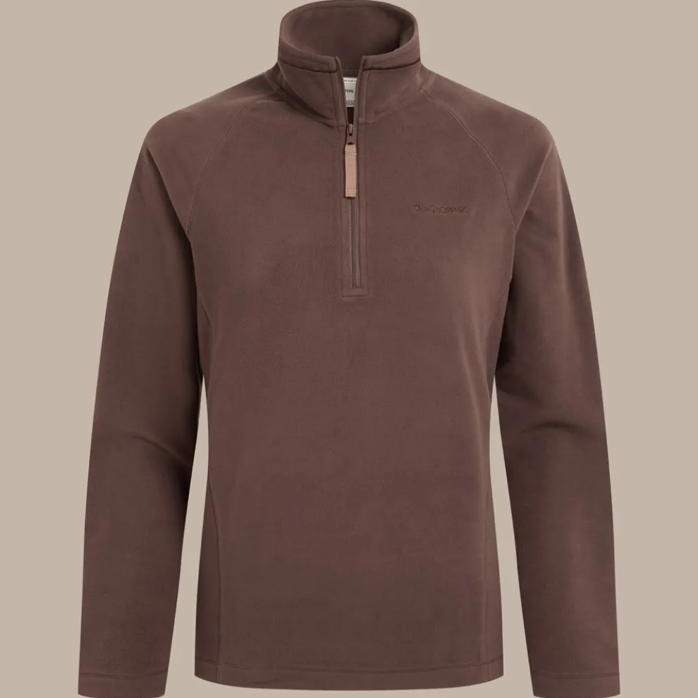 Women's National Trust Miska Half Zip Fleece | Dark Truffle