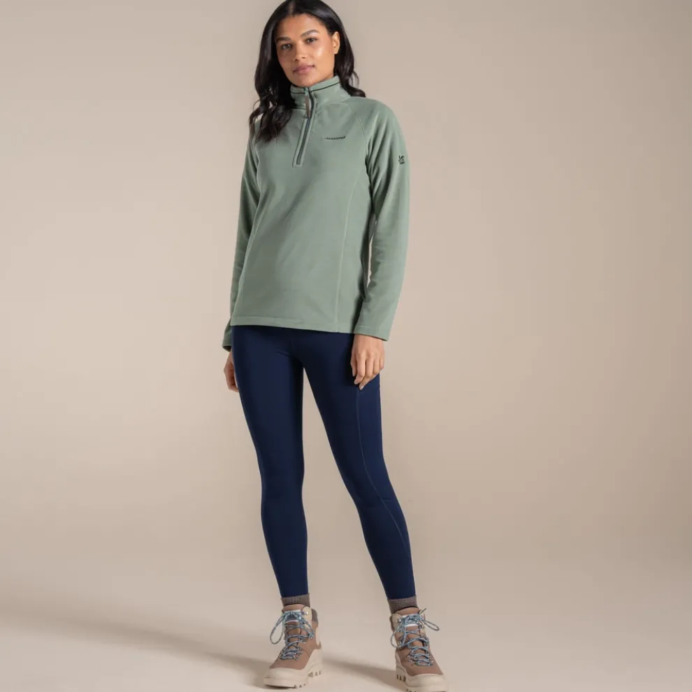 Women's National Trust Miska Half Zip Fleece | Sage