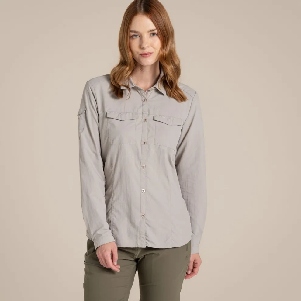 Women's NosiLife Adventure Long Sleeved Shirt III | Soft Mushroom