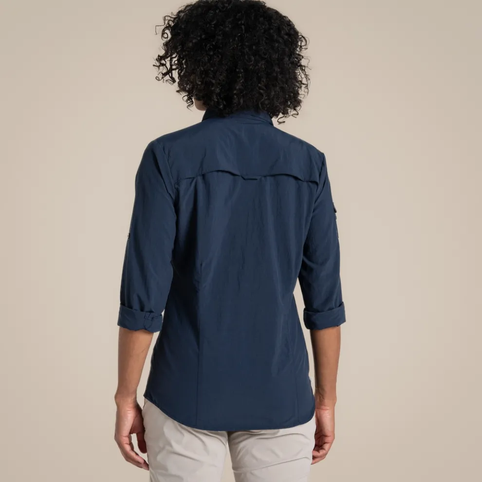 Women's NosiLife Adventure Long Sleeved Shirt III | Blue Navy