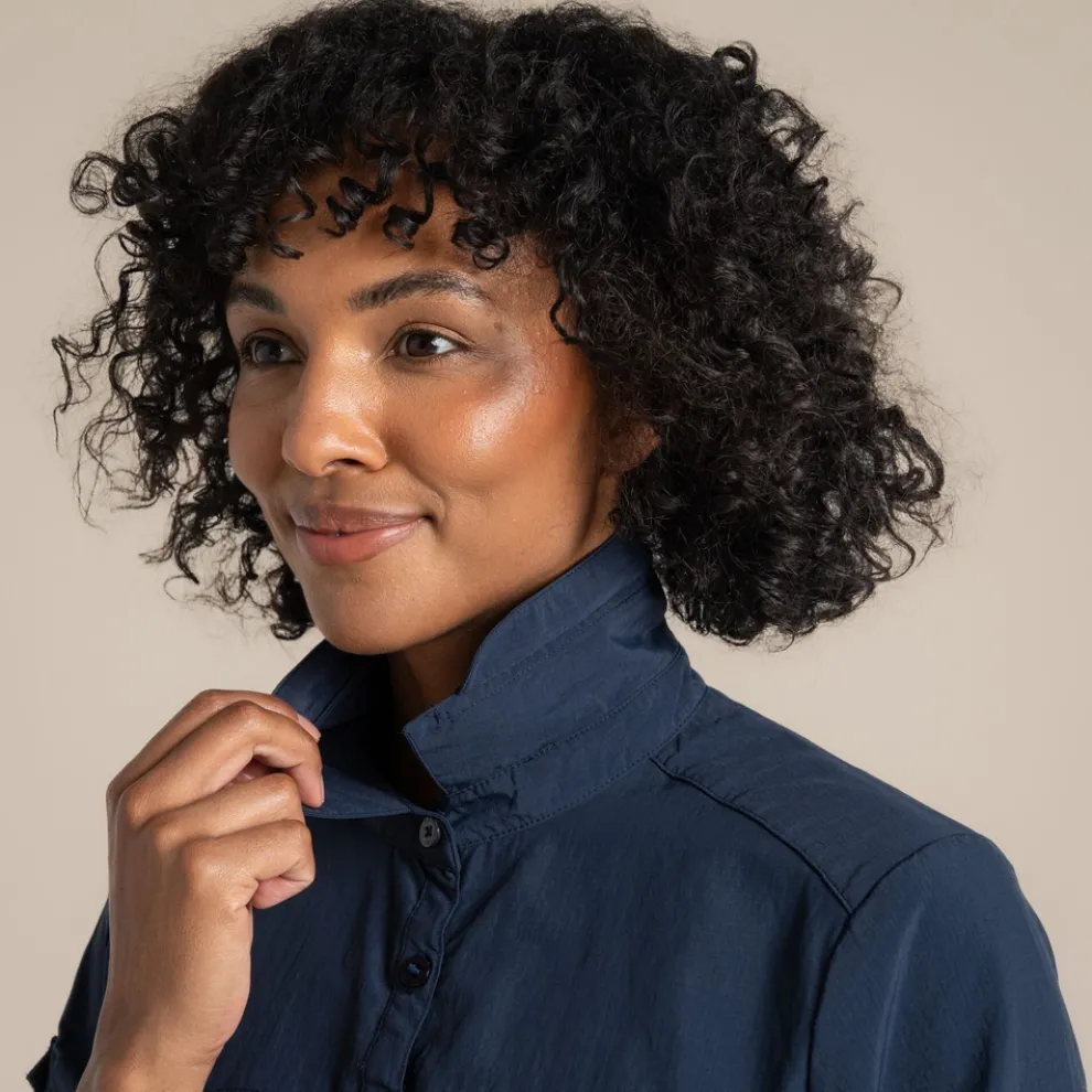 Women's NosiLife Adventure Long Sleeved Shirt III | Blue Navy