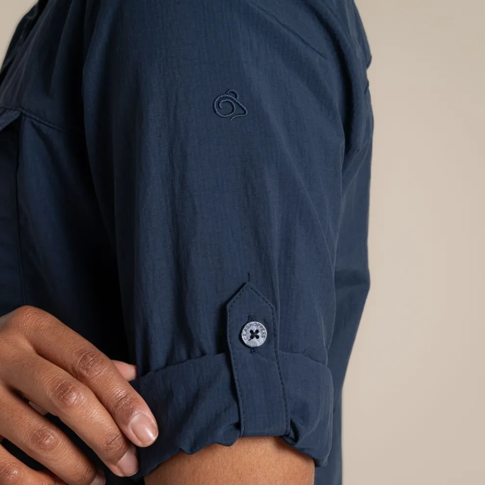 Women's NosiLife Adventure Long Sleeved Shirt III | Blue Navy