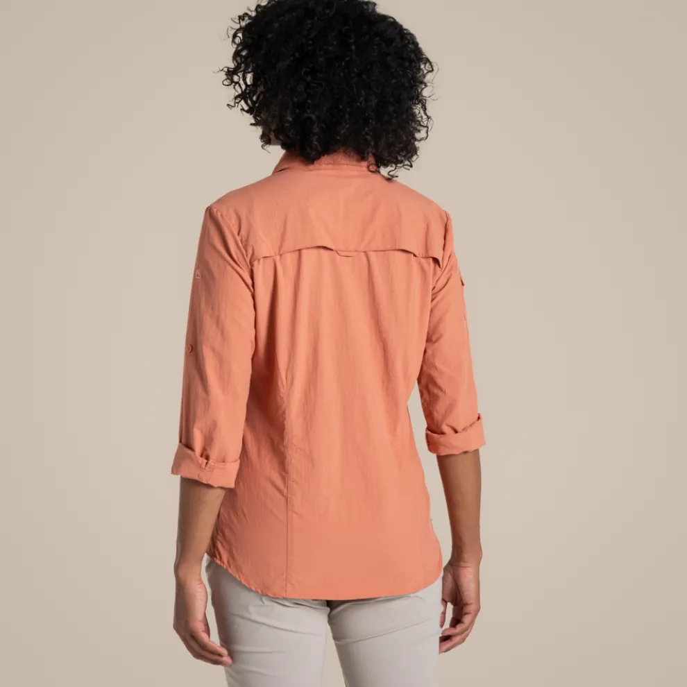 Women's NosiLife Adventure Long Sleeved Shirt III | Red Sandstone