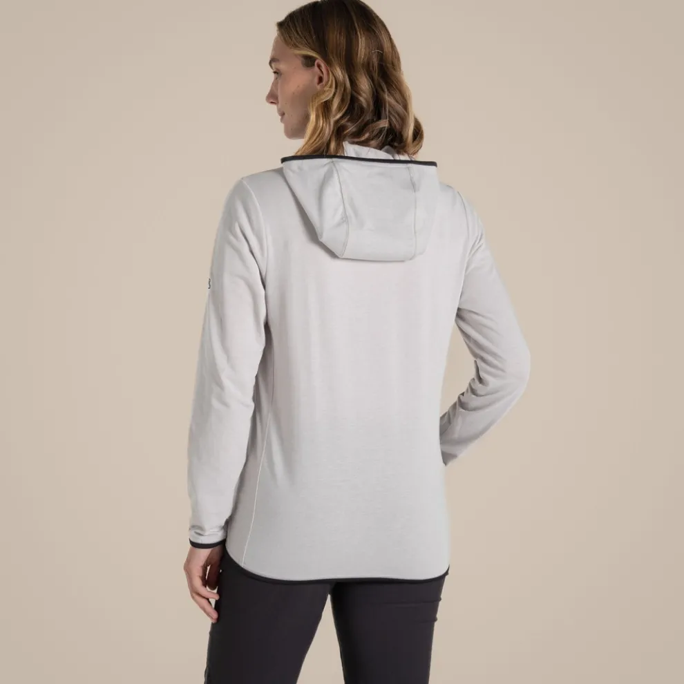 Women's NosiLife Afia Hooded Jacket | Light Grey Marl