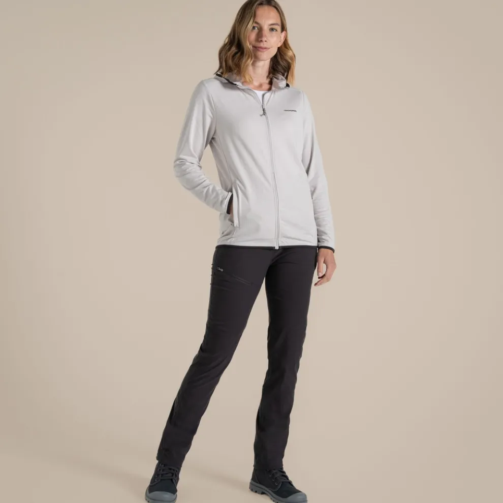 Women's NosiLife Afia Hooded Jacket | Light Grey Marl