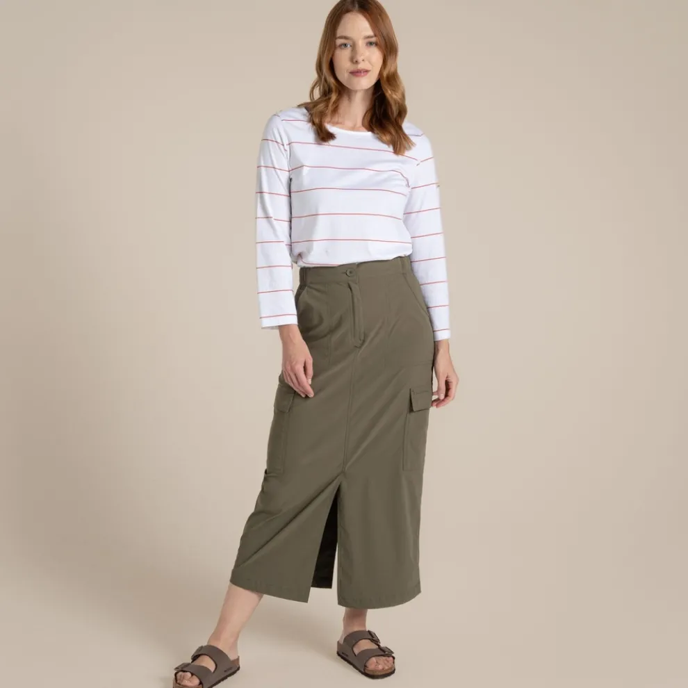 Women's NosiLife Pro Midi Skirt | Wild Olive