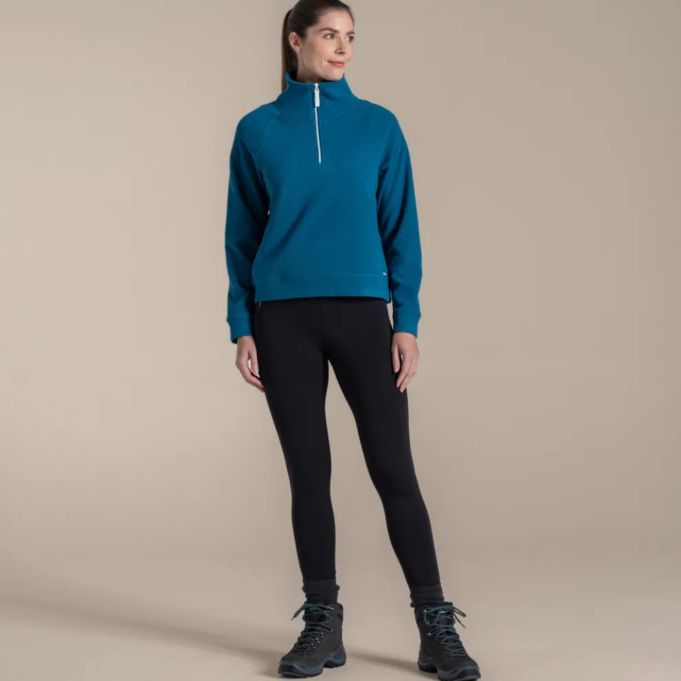 Women's Raja Half Zip Fleece | Porcelain Blue