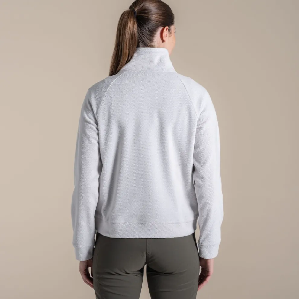 Women's Raja Half Zip Fleece | Lunar Grey Marl
